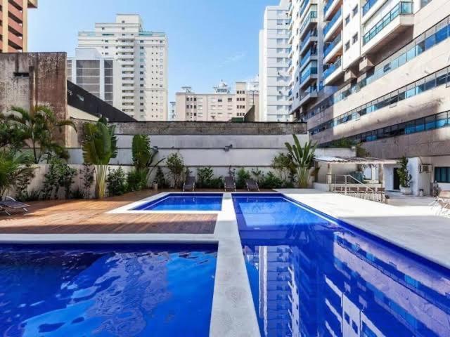 Flat Capitania Varam Guaruja Com Varanda Gourmet 外观 照片
